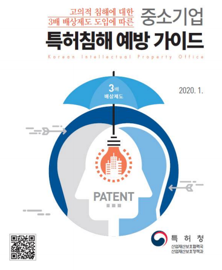 ‘중소기업 특허침해 예방가이드’ 표지