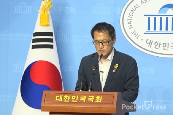박주민 더불어민주당 최고위원이 21일 민주당 대표 선거 출마를 선언했다. (사진=이승저 기자)